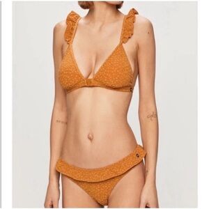 Scotch & Soda Ruffle Jaquard Bikini Set Marigold